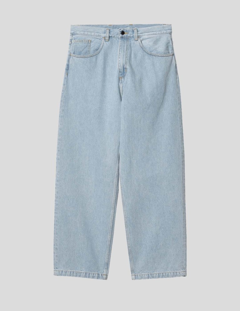 Pantalon CARHARTT WIP brandon pant blue (heavy stone bleached)